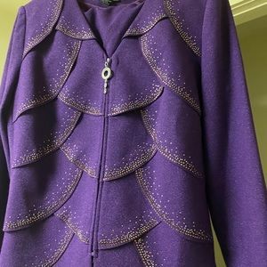 Ladies 2 piece Suit Purple